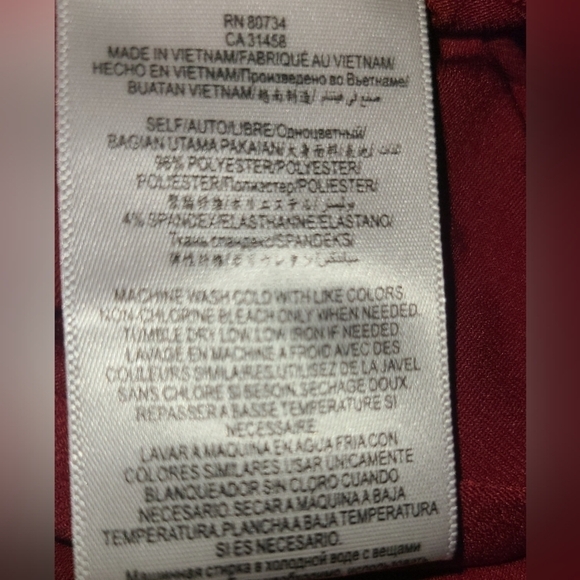 BCBG Generation size XXS. Burgundy/Red (#1866) - Picture 8 of 17